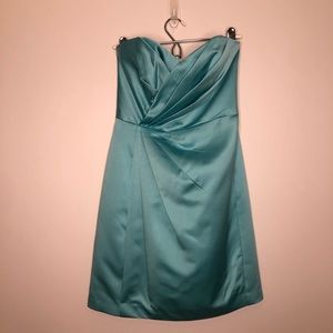 David's Bridal Dress Spa Blue/Green F15103